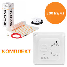 Теплый пол WoksMat 200 нагревательные маты 100W 1.0x0.5м Теплый пол WoksMat 200 нагревательные маты 100W 1.0x0.5м