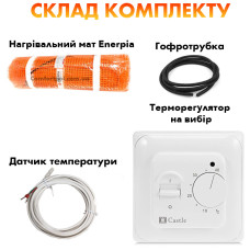 Теплый пол Enerpia мат под плитку DW-200W 200 Вт 1м2 Теплый пол Enerpia мат под плитку DW-200W 200 Вт 1м2