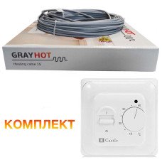 Теплый пол GrayHot 15 кабель под плитку 92 Вт. 6м. (0.6 м2) Теплый пол GrayHot 15 кабель под плитку 92 Вт. 6м. (0.6 м2)